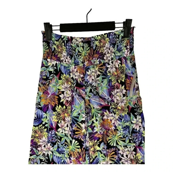 Hippie Rose Women's Floral Wide Leg Pants High Waist Multicolor Size S 012 - Picture 4 of 4